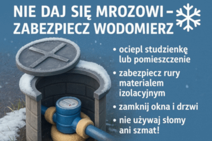 Nie daj się mrozowi – zabezpiecz wodomierz ❄️